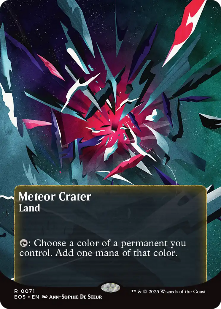 Meteor Crater (0071) (Borderless) [Edge of Eternities: Stellar Sights]