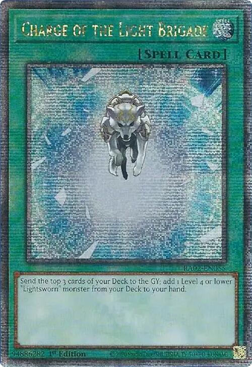 Charge of the Light Brigade (Quarter Century Secret Rare) [RA02-EN055] Quarter Century Secret Rare