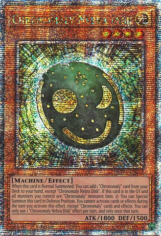 Chronomaly Nebra Disk [RA04-EN213] Quarter Century Secret Rare