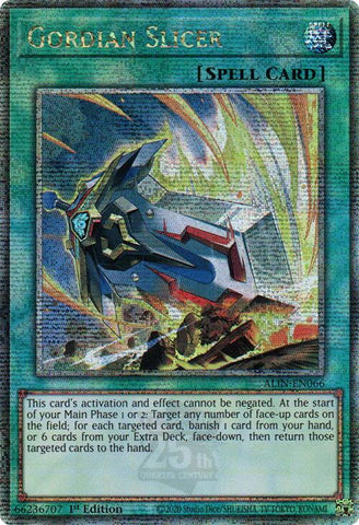 Gordian Slicer [ALIN-EN066] Quarter Century Secret Rare