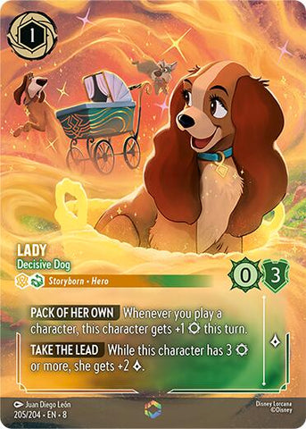 Lady - Decisive Dog (Enchanted) (205/204) [Reign of Jafar]