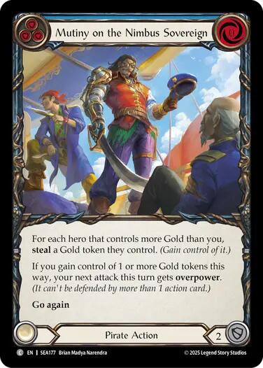 Mutiny on the Nimbus Sovereign [SEA177] (High Seas)  Rainbow Foil