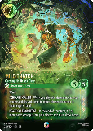 Milo Thatch - Getting His Hands Dirty (Enchanted) (230/204) [Wilds Unknown]
